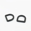 Matte black D-ring spring buckle set with 20mm inner diameter for handbags - Inner Diameter 20mm / Electrophoretic Black