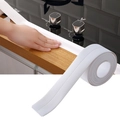Ruban d'étanchéité blanc étanche pour cuisine appliqué sur un bord de plaque - 3.2cm x 3.8m / Blanc
