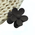 Matte black large flower hair claw clip with a minimalist daisy design for women - Small Flower Style / Coffee