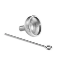 Silver stainless steel funnel and pin kit for filling pill pendant jewelry and perfume - Urn Filling Funnel Tool