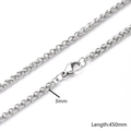 304 Stainless Steel Keel Chain (steel Color)|5 Strands/package / 3mm (string Length: 450mm)