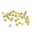 Polierte 14k Gold gefüllte massive quadratische Zwischenperlen für DIY-Schmuckzubehör - 2*2mm / Gold