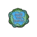 Épingle émaillée Save The Earth avec design de globe bleu et vert pour mode écolo - Style Save The Earth (QHXZ1185)