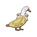 Funny duck banana enamel pin with Duck You text cute animal brooch accessory - Banana Duck