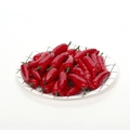 Mini artificial red chili foam model display in white grid plate for decor - Mini Red Chili