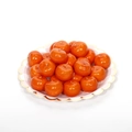 Artificial mini orange fruits with glossy finish on white plate for decoration - Mini Mandarin