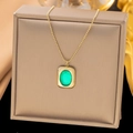 Gold Emerald Necklace