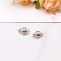 Polished silver spherical magnetic clasps for DIY jewelry necklace and bracelet making - Silver Ball (6mm)