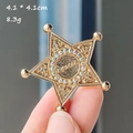 Gold Star with Rhinestones