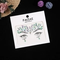 Macro view of colorful acrylic rhinestone face gems in creative decorative packaging - 165*155mm / Iridescent Green