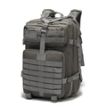 Detail view of the 3P tactical backpack in shadow grey with MOLLE webbing and buckles - One Size / Gray