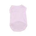 Light pink cotton pet vest for small dogs and cats, breathable spring summer shirt - XS / White