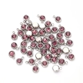 Diamante Viola (acciaio Inossidabile) | 10 Pezzi/confezione / 8x6mm