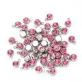 Diamante Rosa (acciaio Inossidabile) | 10 Pezzi/confezione / 8x6mm