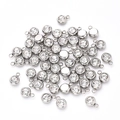 Diamante Bianco (colore Acciaio Inossidabile) | 10 Pezzi/confezione / 8x6mm