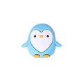 Proteggi cavo a forma di pinguino blu e bianco per cavetti caricabatterie - Pinguino