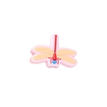 Pink and yellow dragonfly silicone cable protector charm for phone cord protection - Dragonfly
