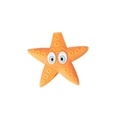 Cartoon orange starfish cable protector with large eyes and a smile to prevent cable breakage - Starfish