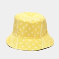 Yellow paisley bandana bucket hat with reversible street style design for sun protection - M (56-58cm) / Yellow Paisley