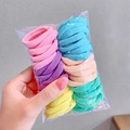 Colorful elastic hair ties set in pastel shades like pink and mint in clear packaging - 3# Spring Colors 50Pcs