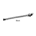 Cadena de extensión de acero inoxidable negra con cierre de langosta para DIY - Negro