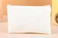 Minimalist off-white canvas pouch with durable zipper closure for cosmetics and stationery - 21*12 Beige