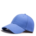 Classic blue cotton baseball cap for adults in a minimalist solid color design - One Size(56-58cm) / Denim Blue