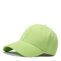 Classic fluorescent green cotton baseball cap with adjustable strap and curved brim - One Size(56-58cm) / Willow Green