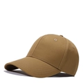 Classic cotton baseball cap in khaki beige with curved brim and twill fabric texture - One Size(56-58cm) / Chestnut