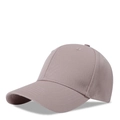 Classic cotton baseball cap in dusty pink featuring a twill texture and curved brim - One Size(56-58cm) / Dark Khaki