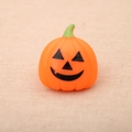 Halloween glowing pumpkin ring toy in orange with a classic Jack-o'-lantern face design - Pumpkin