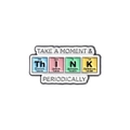Pin de química creativo con elementos de la tabla periódica formando la palabra Think - THINK Ortografía de elementos-Blanco