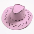 Heißer Verkaufsstil - Cowboyhut Hellrosa / S (54-56 cm)