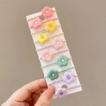 Ensemble 10 pièces fleurs colorées
