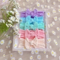 Purple Blue Mint Pink Nude