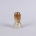 Brown marble resin head massager with four-claw design for scalp relaxation - Octopus Pattern