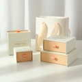 White Powder Drawer Box; Matching Tote Bag 12*13.5*6cm
