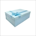 Light blue rectangular gift box with matching blue ribbon bow for packaging - Light Blue / 29*21*10.5cm
