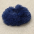 Navy Blue Plush Hair Tie
