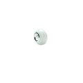Macro detail of white resin charm bead with striped texture and S925 silver core - White Glass Style (18)
