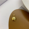 Collana placcata oro 18K con ciondolo a mela in zircone e lettera J micro-incastonata - Pendente Lettera J + Catena Universale