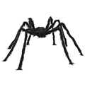 Ragno gigante nero di peluche per Halloween con occhi rossi per decorazione giardino festa - 125cm / Nero