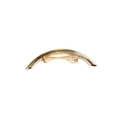 Elegant gold metal spring hair clip for women featuring a sleek curved tube design - 5#-Gold Curved Pipe