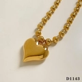 Ball Bead Love Necklace-gold
