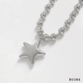 Silver Necklace Five-pointed Star D1164