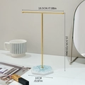 T-shaped Jewelry Rack-golden White Base
