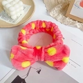 Watermelon Red with Yellow Dots