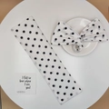 White Polka Dot