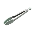 Pinze da cucina con punte in silicone verde chiaro e manico in acciaio inossidabile - Clip per Alimenti