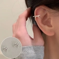 Zilveren Strikvormige Oorclip Stijl (ED2268 Oorclip)